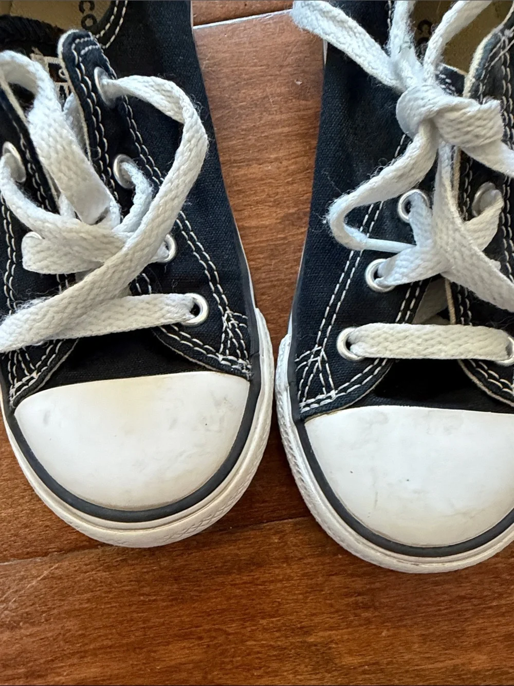 Converse Kids Black Canvas Low-Top Sneakers with White Laces